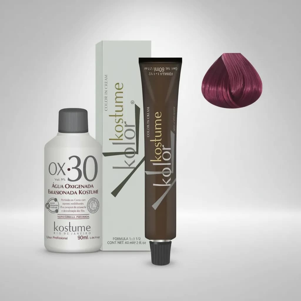 Kit Kostume Kolor Marsala 8.26 60ml + OX 30 vol - 90ml