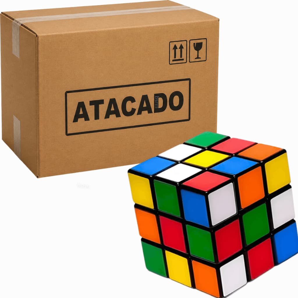 Kit brinquedo 20 cubo magico 3x3x3 Atacado Revenda festa evento igreja lojista caixa fechada lacrada