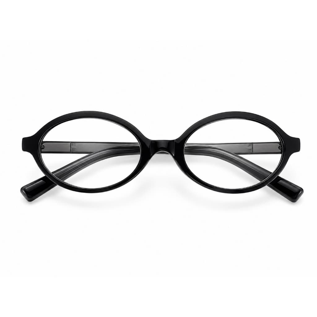 Óculos de Grau Feminino Oval  – Armação Luxo para Leitura e Uso Diário