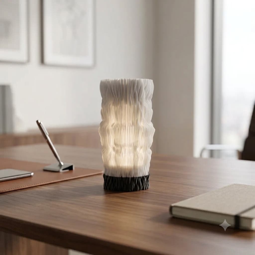 Abajur Orgânico LED USB Decorativo Luminária Moderna para Mesa de Cabeceira Sala Escritório