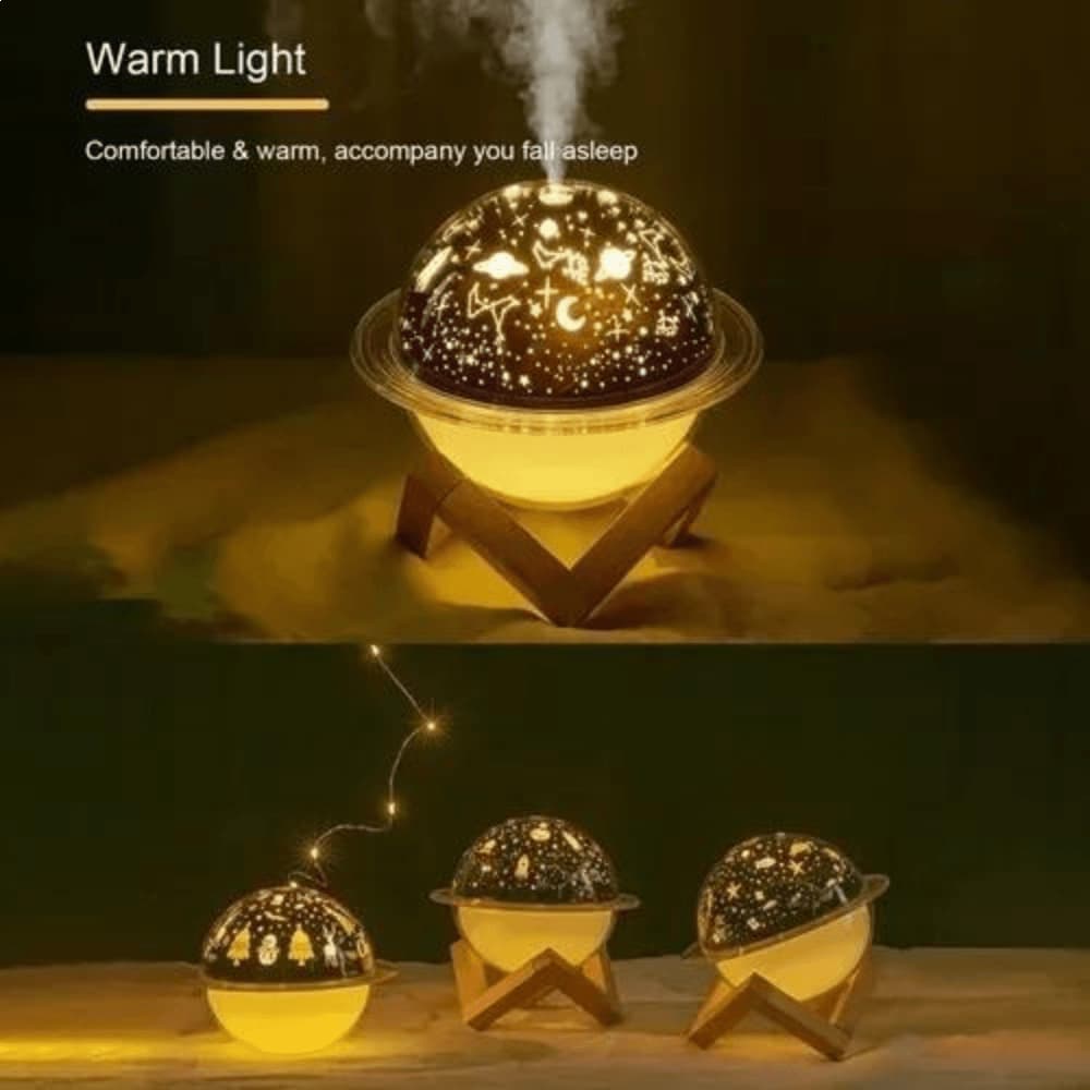 Umidificador de Ar Doméstico Aparelho Difusor Vaporizador Projetor TOP!