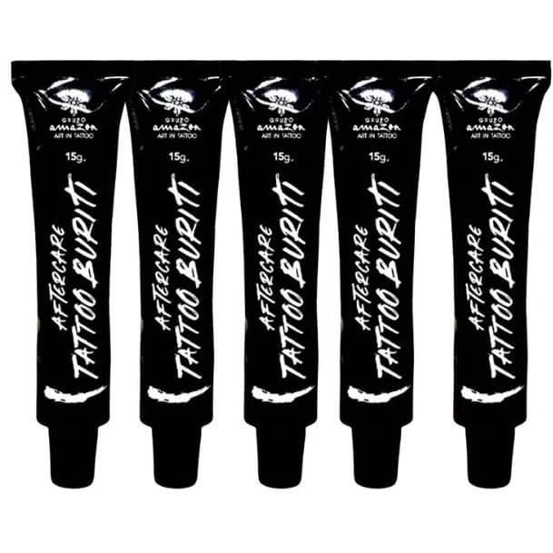 Caixa 20 Tubos Pomada tatuagem Aftercare Pós Tattoo Buriti 15g