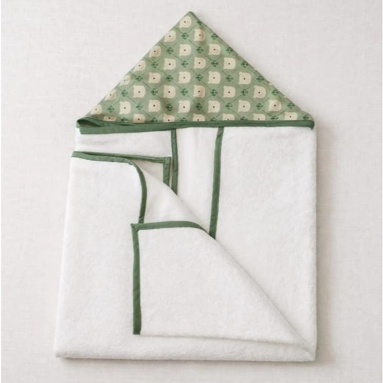 Toalha Fralda de Banho Bebê com Capuz 75x75cm 100% Algodão Dupla Face Enxoval Infantil Molinelli