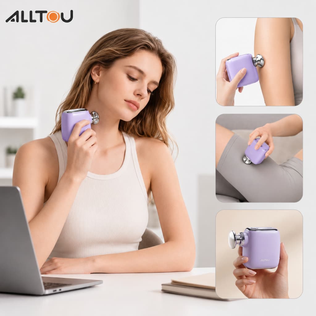 ALLTOU Electric Massager High Frequency Professional Muscle Massage Deep Tissue Massager
