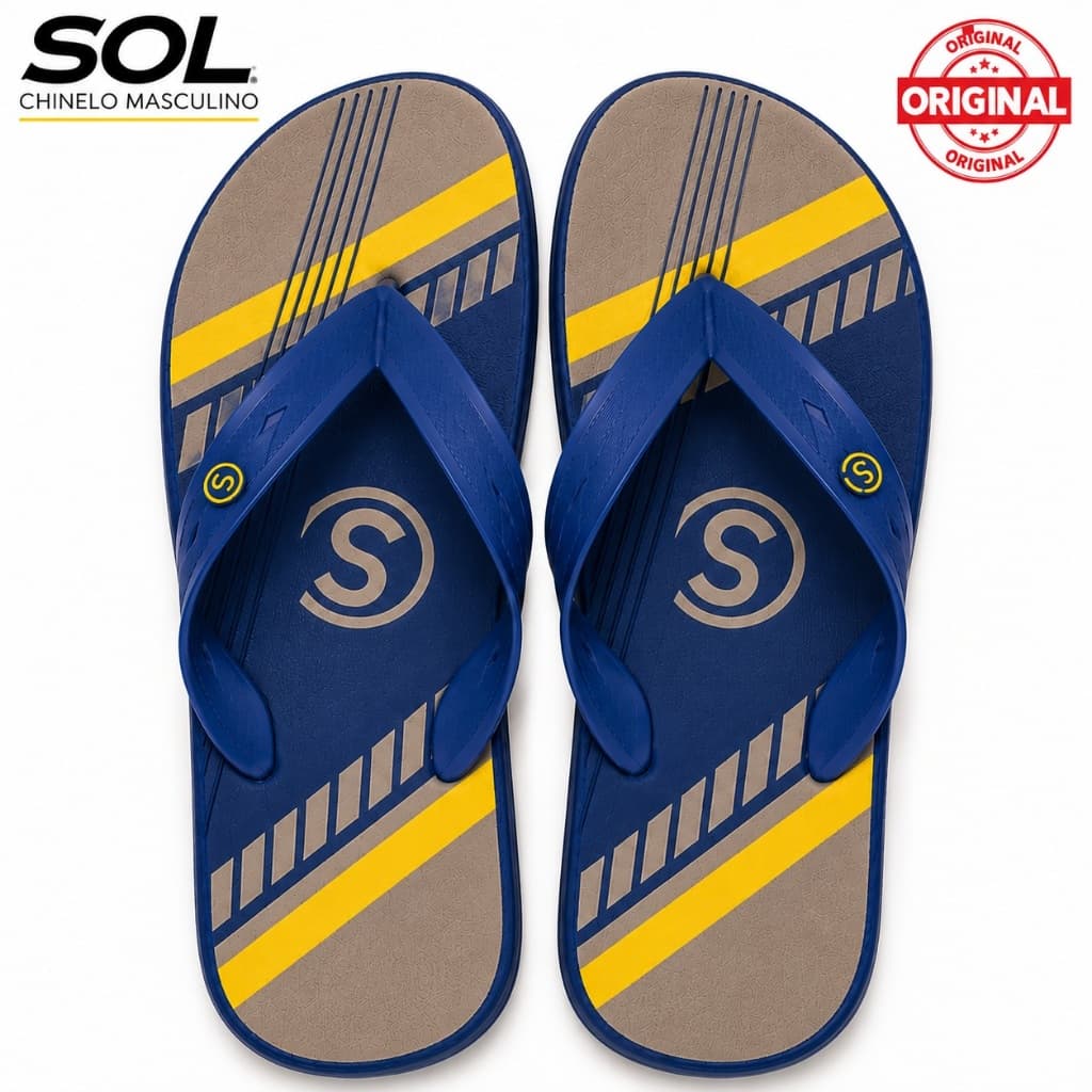 sandália Chinelo Masculino Original Confortável Leve Antiderrapante Dia a Dia Casual Praia Piscina sol
