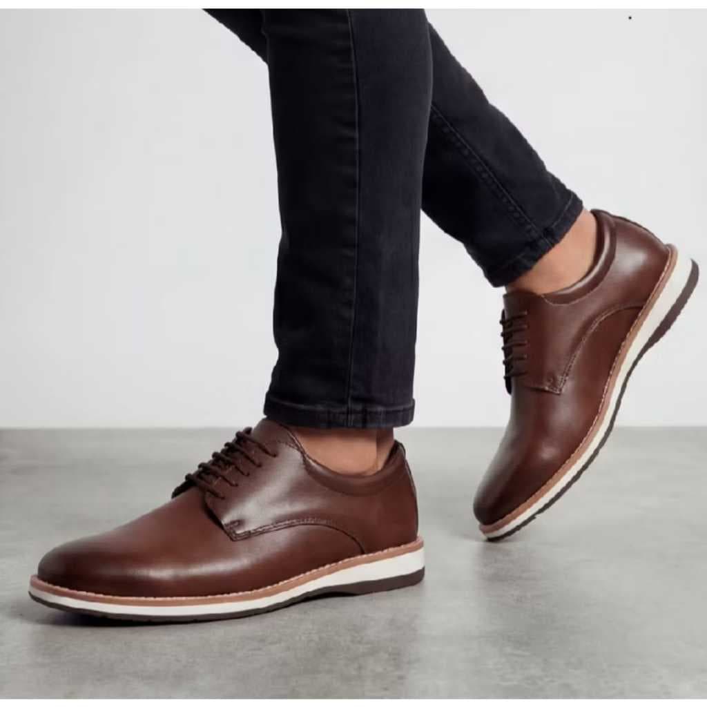 Sapato Casual Masculino Oxford Confortavel Sapatenis Social Mocassim Derby Trabalho Dia a Dia Casamento Dia dos Pais