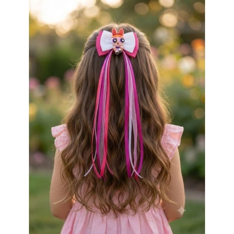 Laços de cabelo Infantil Temático Personagens Menina Boutique Escola Festa