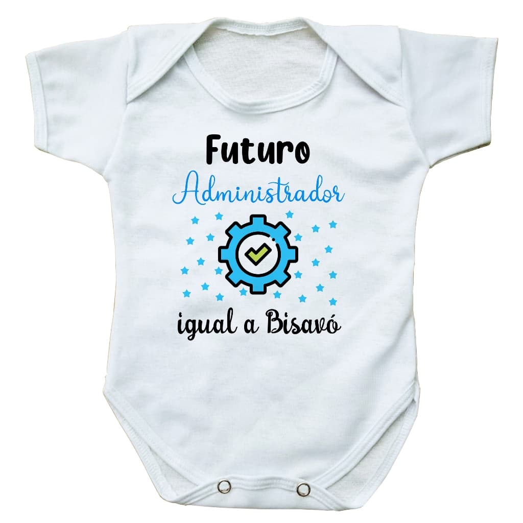 body bebe roupinha infantil futuro administrador igual a bisavó presente profissão bore bori