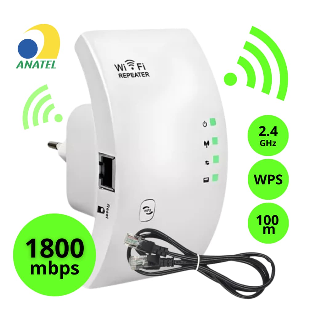 Roteador Repetidor Wireless Sinal Wifi 1800mbps Original