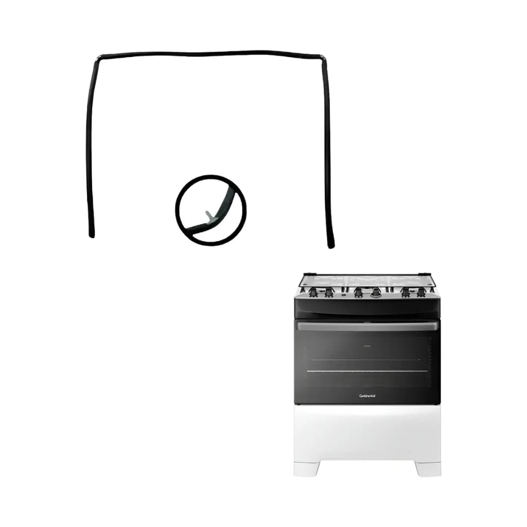 Vedação Para Forno do Fogão Continental 5 Bocas Fsk14i80ed 65x35cm | Borracha Gaxeta Guarnição Térmica