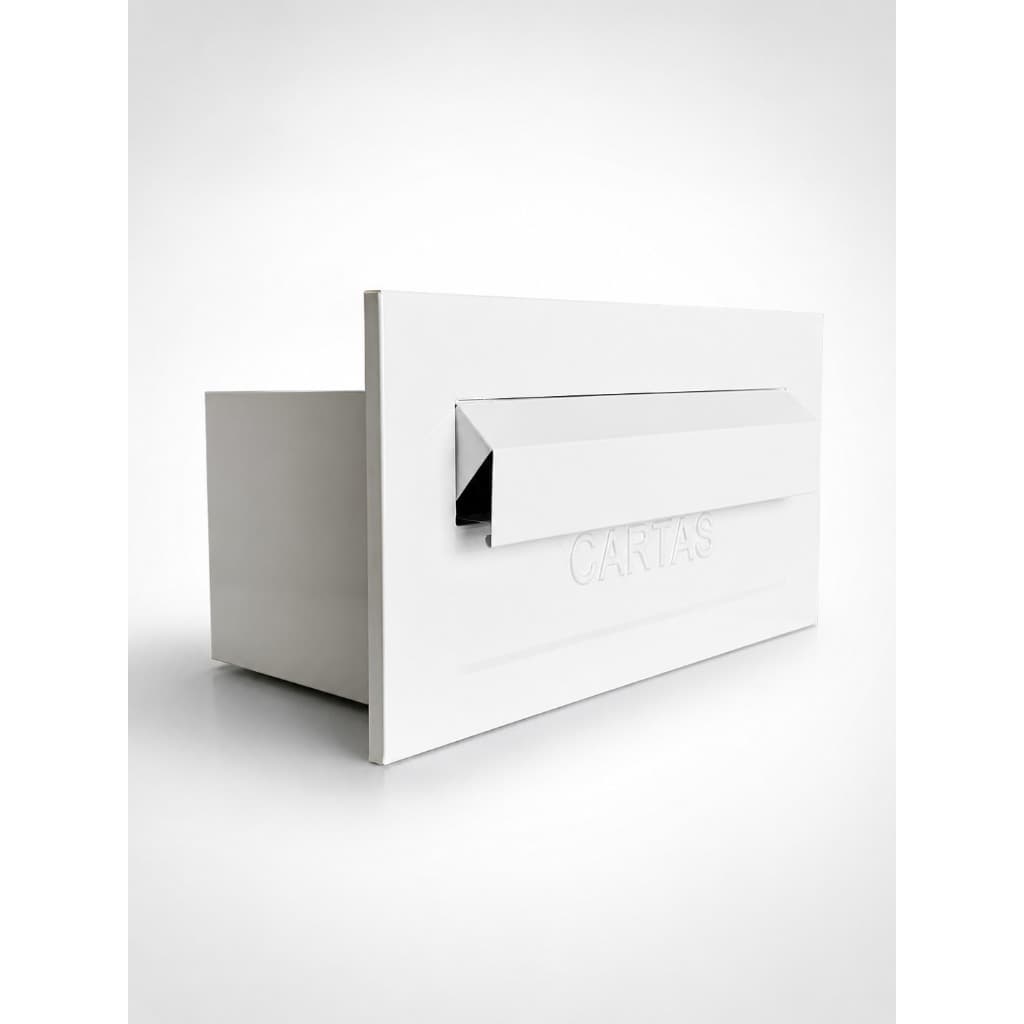 Caixa De Correio Slim Embutir Muro - 14cm Luxo Moderna