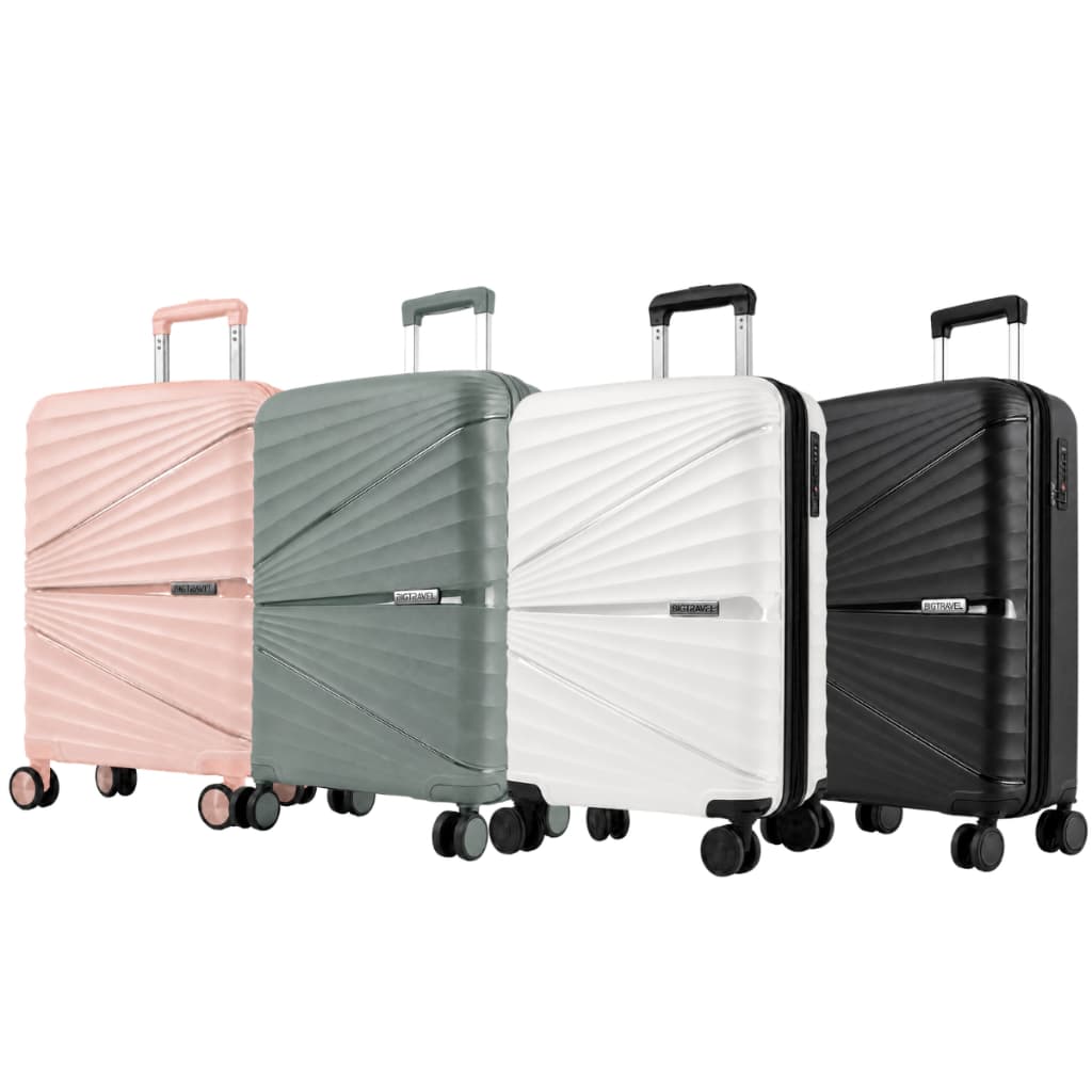 Kit 4 Malas 10Kg Viagem Bordo Cabine Avião Rodinhas Giratórias 360° Cadeado Anti-Furto