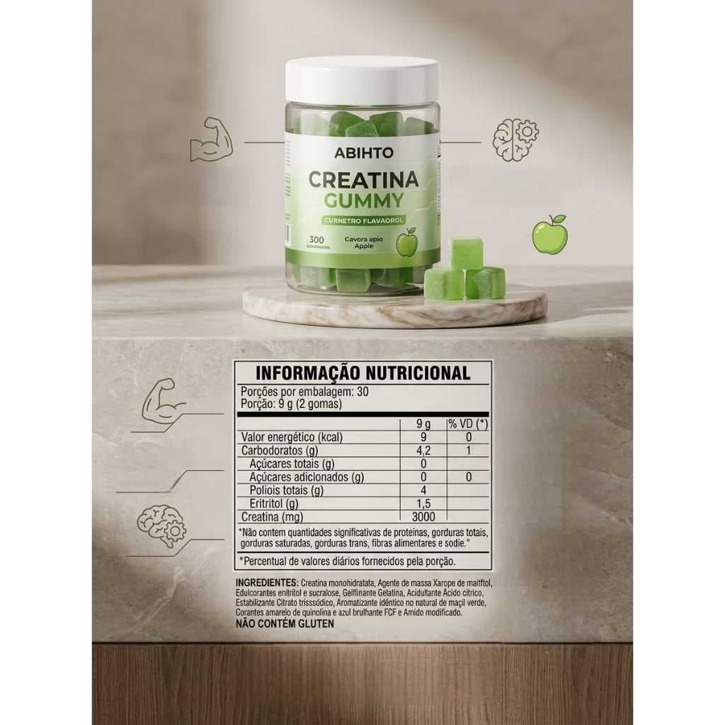 Creatina Gummy - Suplemento alimentar em pastilha de Goma