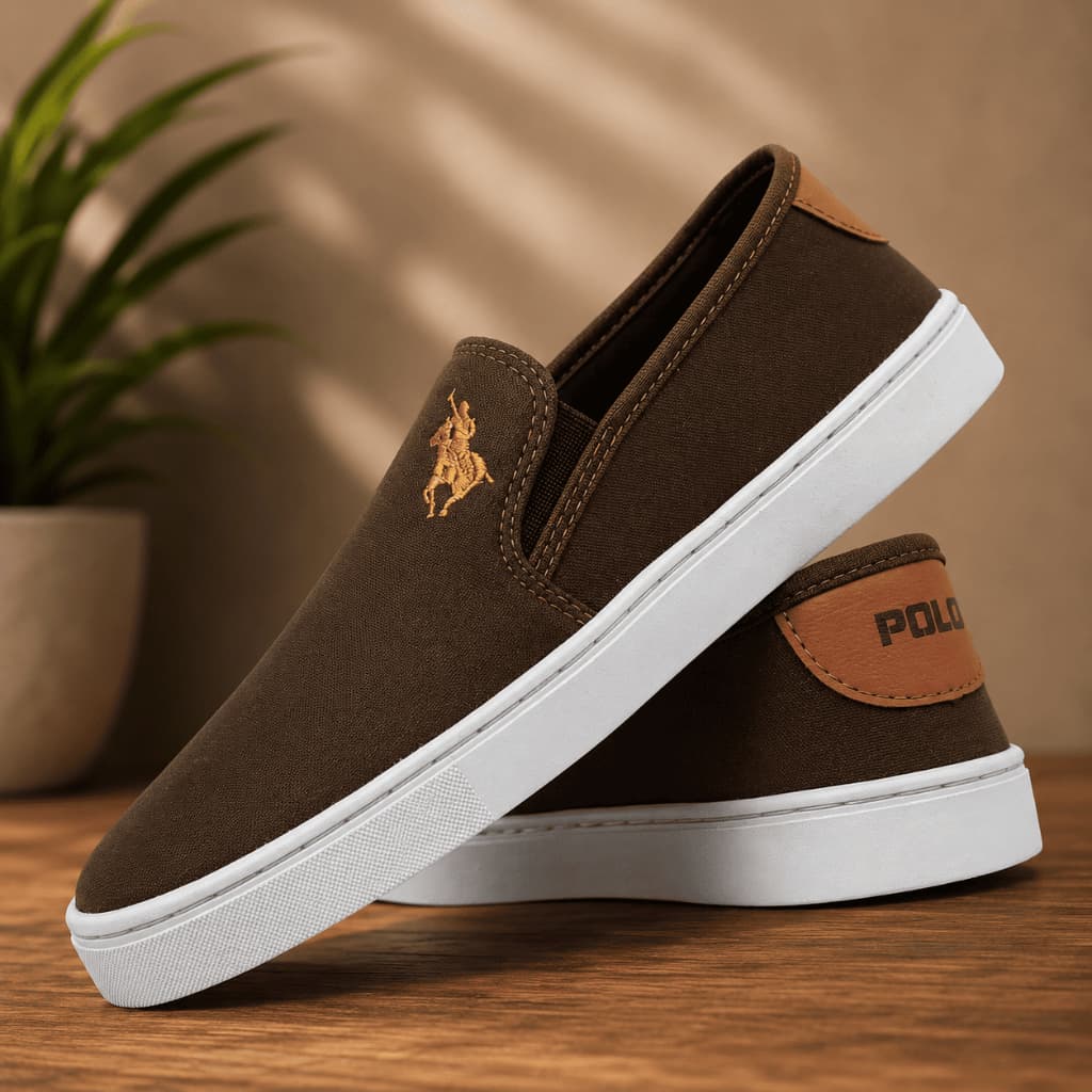 Tênis Polo Slip On Bordado Iate Conforto Sapatênis Casual Várias Cores Envio Imediato