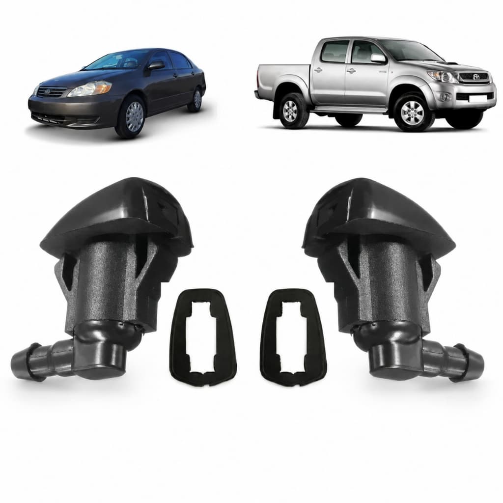 Par de Bico Esguicho Brucutu Limpador Para Brisa Hilux Corolla Camry 85381-0k010