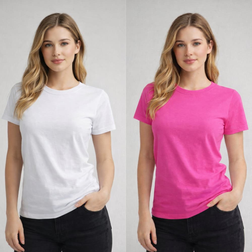 Camiseta Feminina 100% Algodão | Básica, Macia e Atemporal