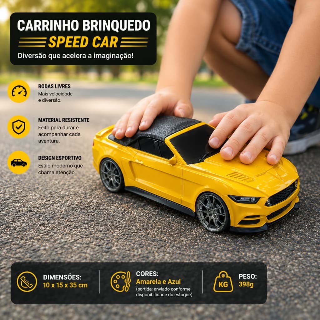Carrinho Brinquedo Velocidade Rápida Infantil Miniatura Diversao Infantil Sortida