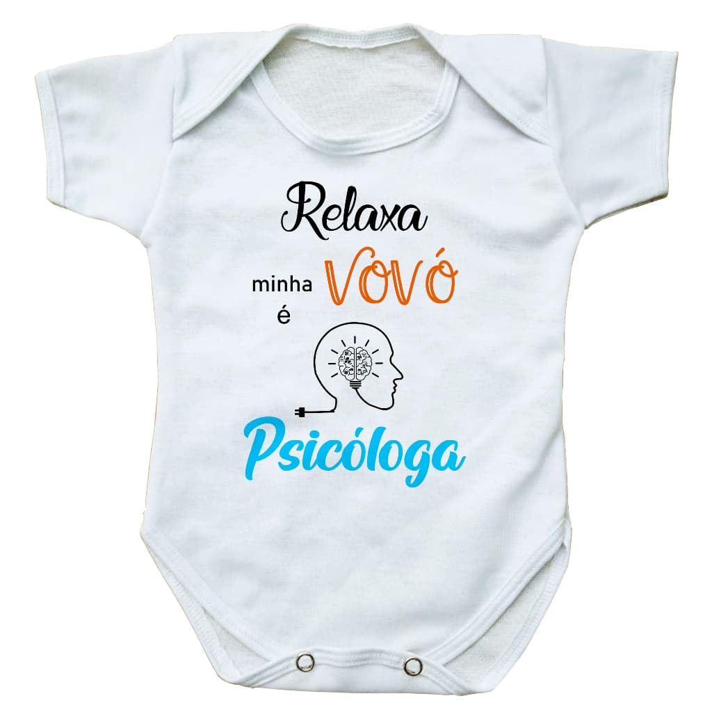 body bebe roupinha infantil relaxa minha vovó é psicologa presente profissão bore bori