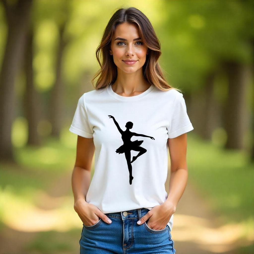 Bella Gis Camiseta Personalizada Ballet Bailarina Blusa Balé Dança Sapatilha Personalizada Dançarina