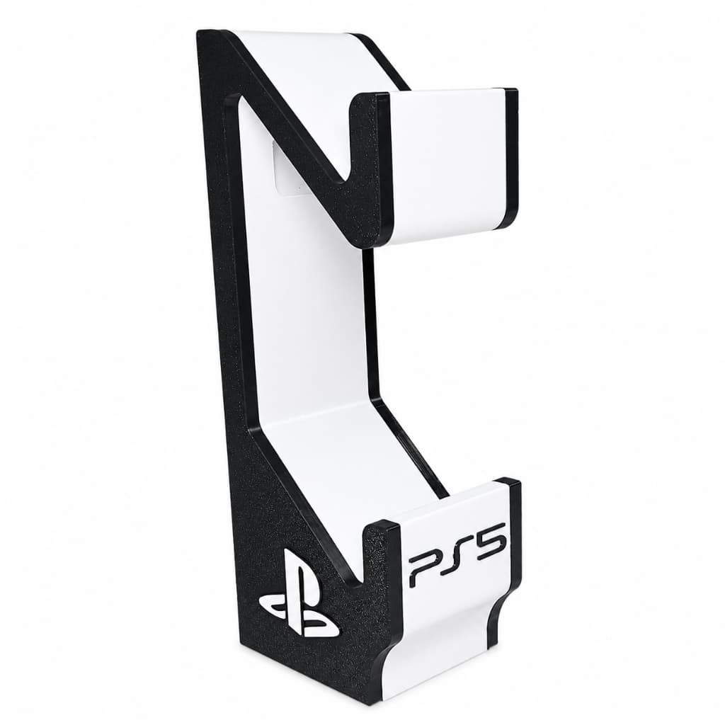 Suporte Duplo Controle PS5 com saída para fio de carregamento + Brinde