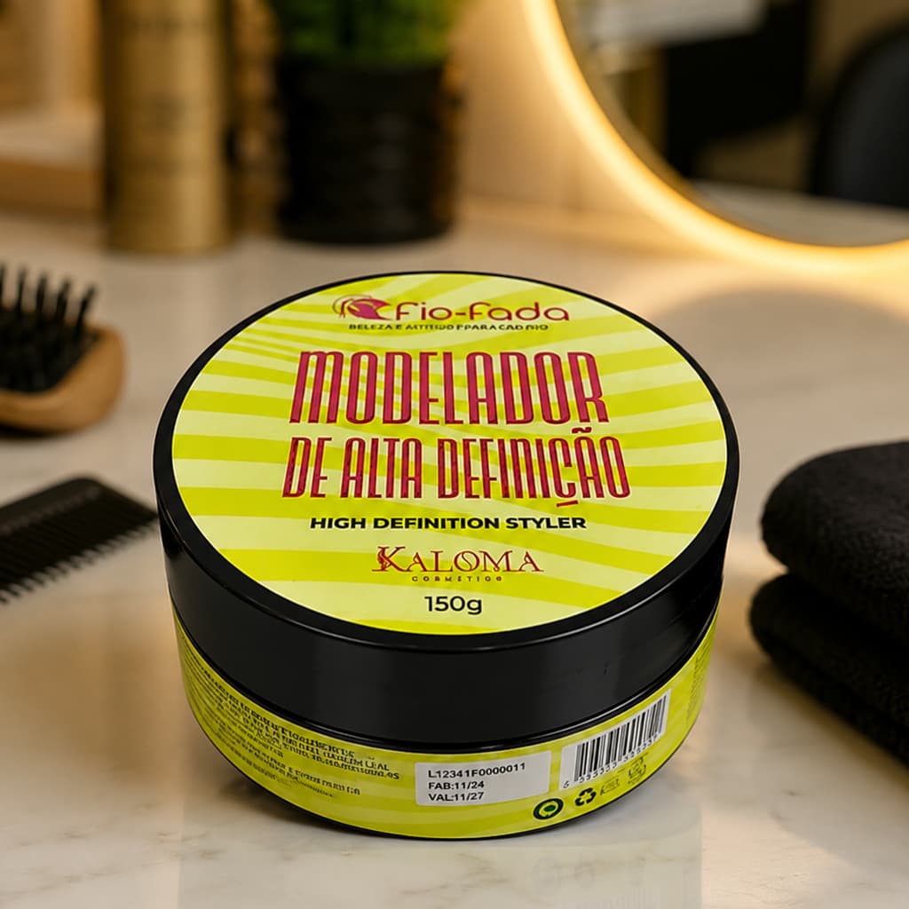 Creme Modelador Alta Definição150g De Tranças Penteados Cachos Fio De Fada