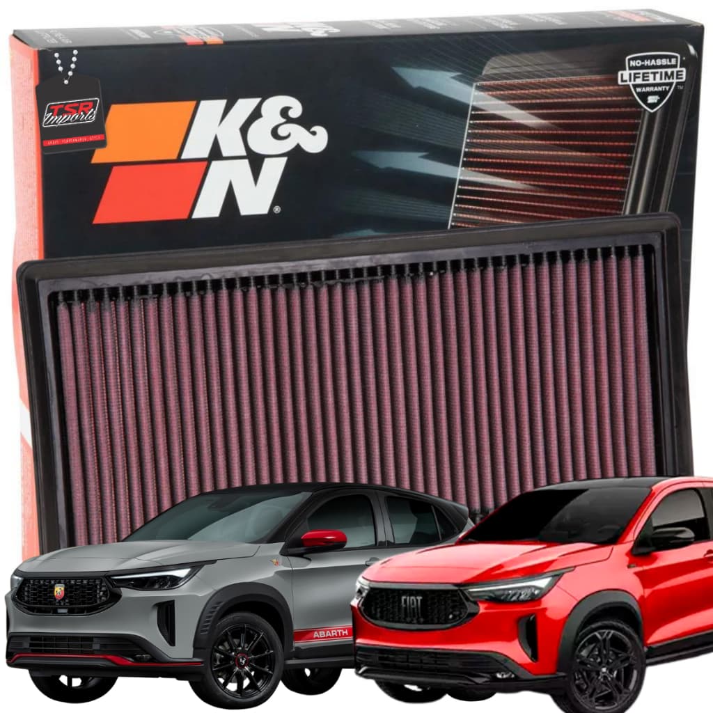 Filtro De Ar Esportivo K&n Fiat Toro Fastback Pulse Abarth Motor 1.3 Turbo - Kn 33-5101
