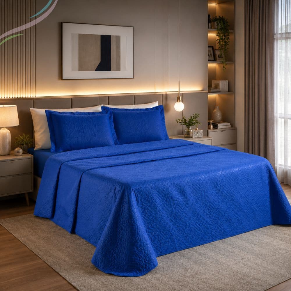 Colcha Cobre Leito Cama Solteiro Casal Queen Cores Lisas Sem Fronha Size Macio Aconchegante - Avulso