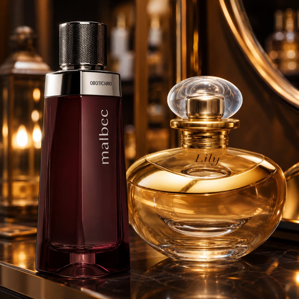 Kit 2 Perfumes Masculino e Feminino Premium Fragancia Luxo Presente Casal Embalagem de Vidro 100ml