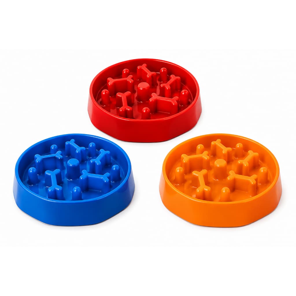 Comedouro Lento Pet Antigula Interativo Para Cães 600ml