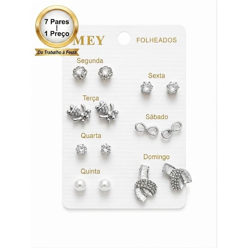 Brincos de Zircônia com Design Elegante para Mulheres e Meninas