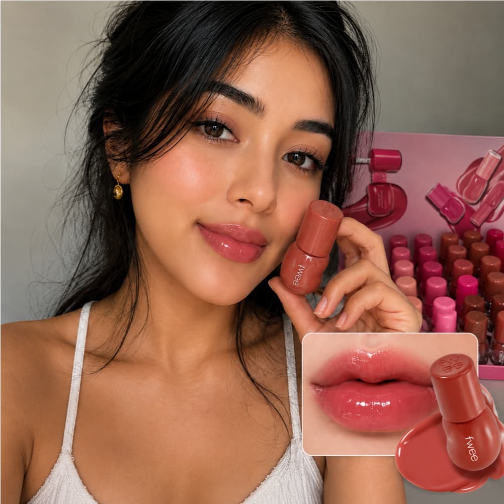 Gloss Labial Fwee Lip Glossy Efeito Espelhado Hidratante Longa Duração