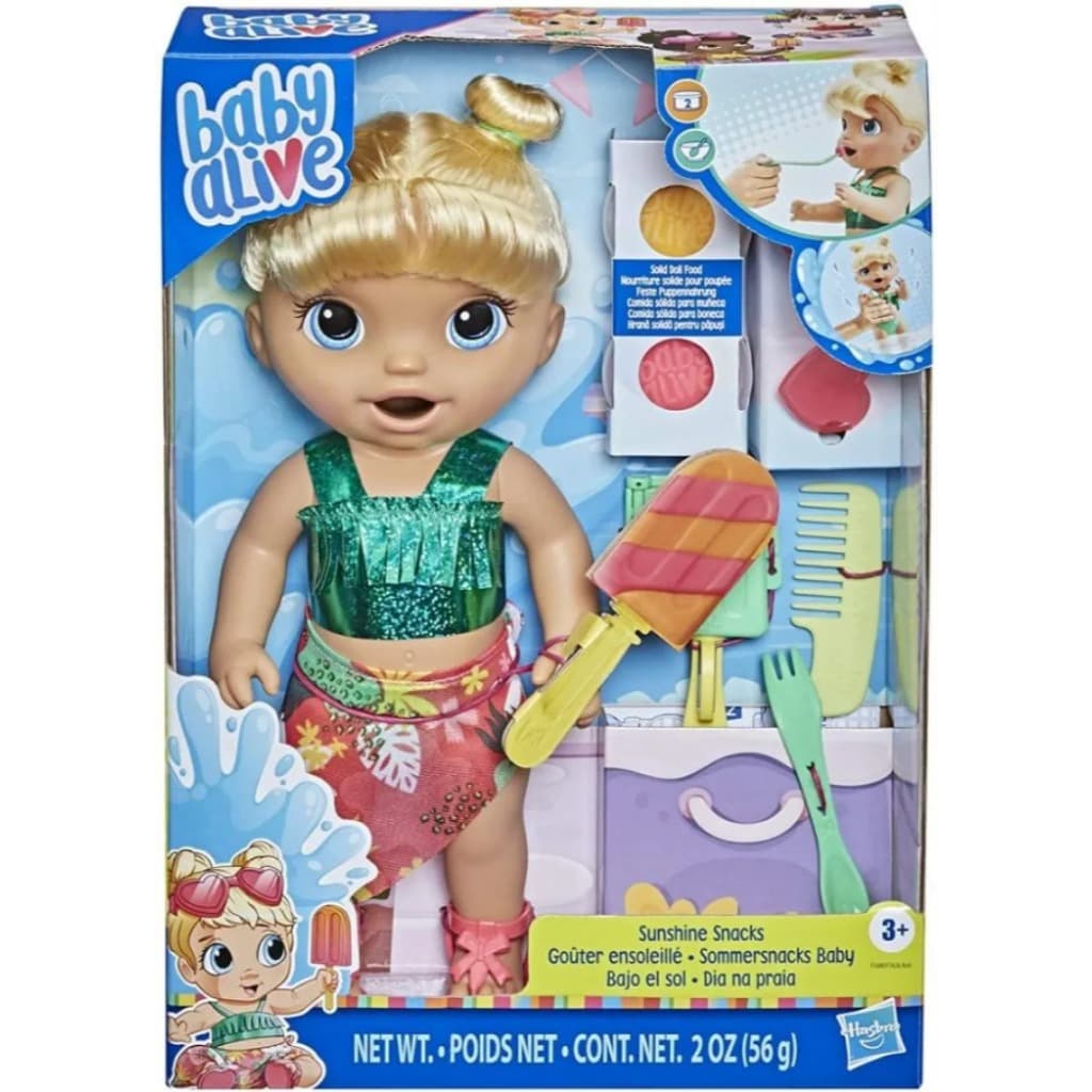 Boneca Baby Alive Dia na Praia loira - com Acessórios Hasbro