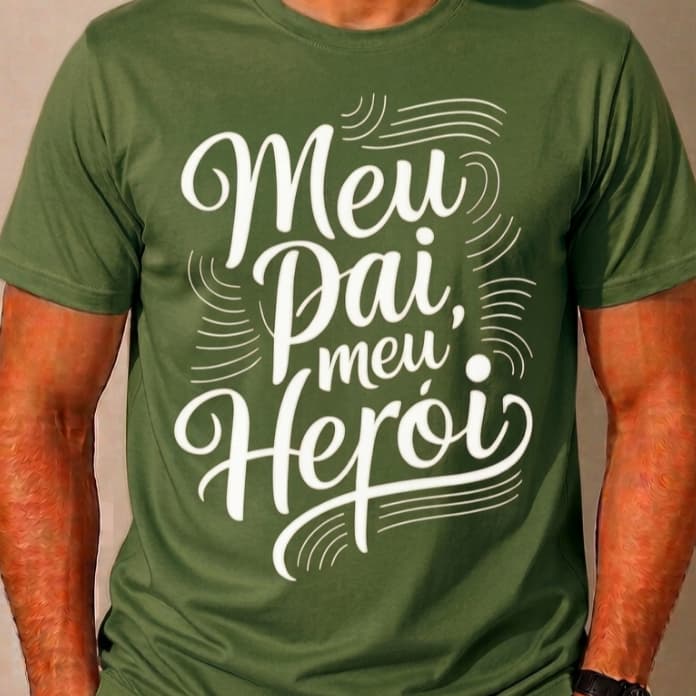 Camiseta Masculina Dia dos Pais Premium 100%