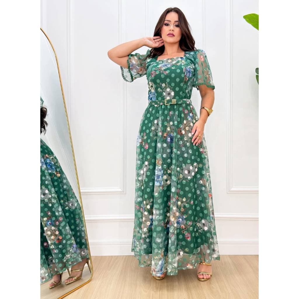 Vestido Luna, Moda evangélica, tule poliamida.