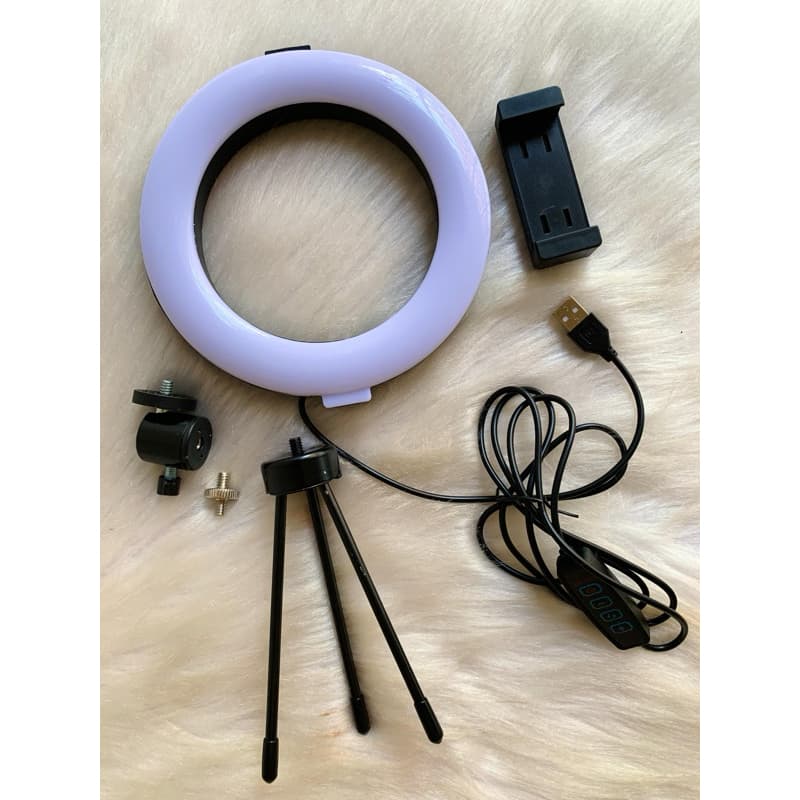 Iluminador Ring Light de Mesa 6 polegadas