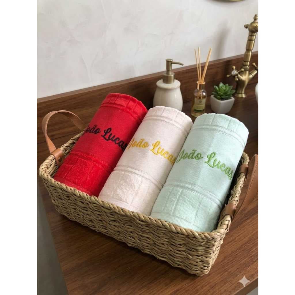 Kit 10 toalhas de lavabo escolha seu tema personalizadas com nome e tema