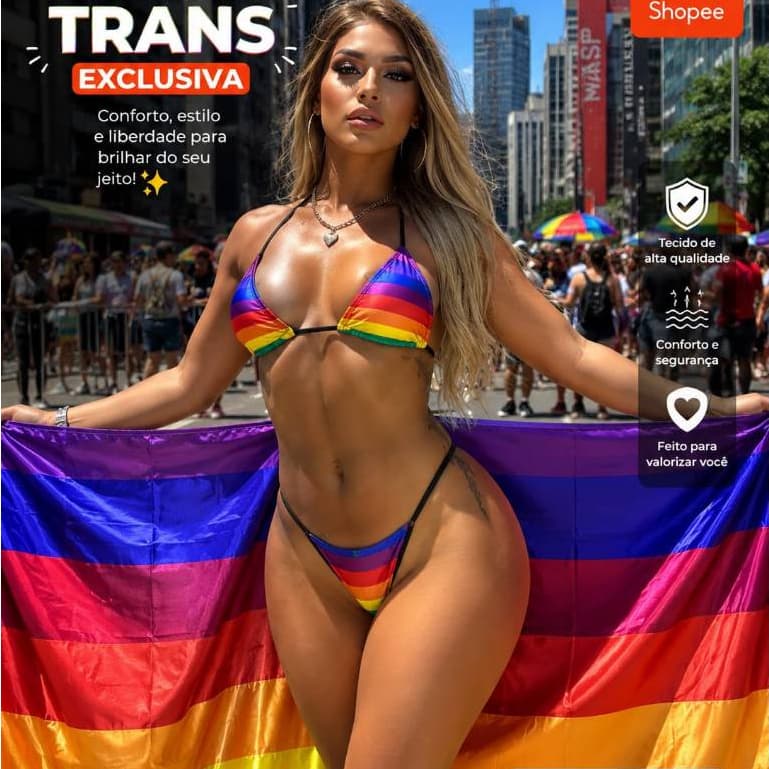 Capa Bandeira LGBT Arco Iris Gay Homossexual Carnaval
