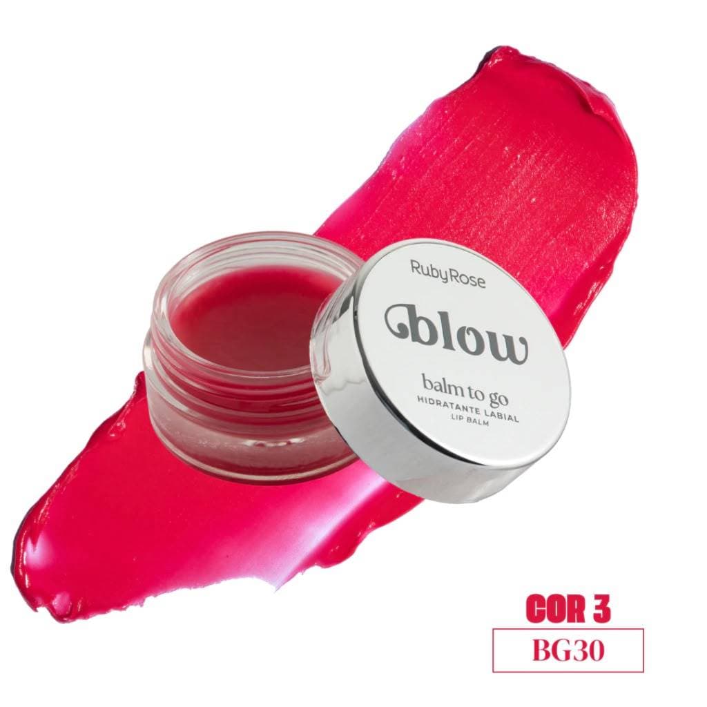 Balm Labial Glow To Go Ruby Rose Hidratante Labial Cor BG30