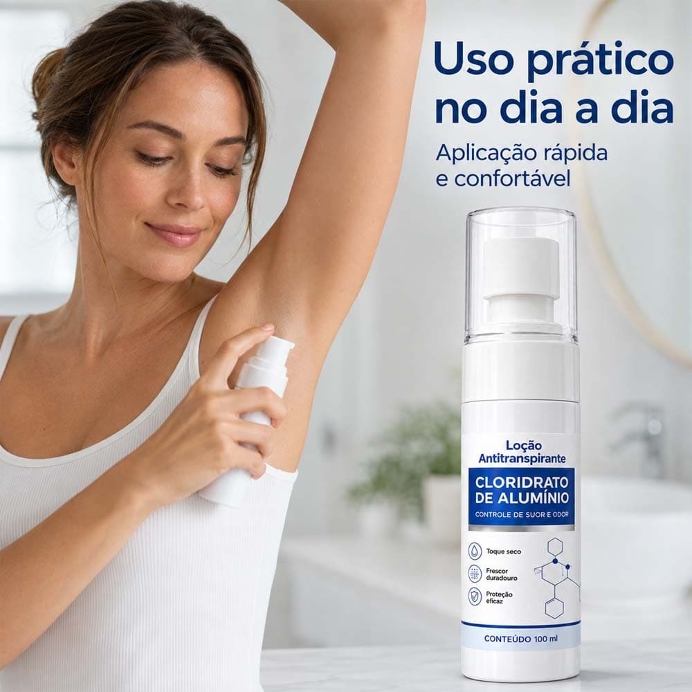 Desodorante Aerossol Para Axilas Proteção 24h Controle de Suor e Odores Axilares Longa Duração 100ml