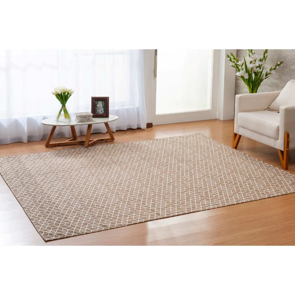 Tapete Carpete 100cm X 140cm Para Salas/ Escritórios Jacquard Antiderrapante para Quarto Lavável Premium
