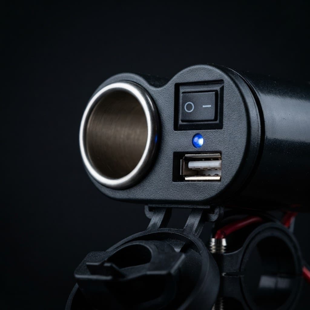 Tomada Usb Para Moto Carregador Celular Knup Kp-572 12v