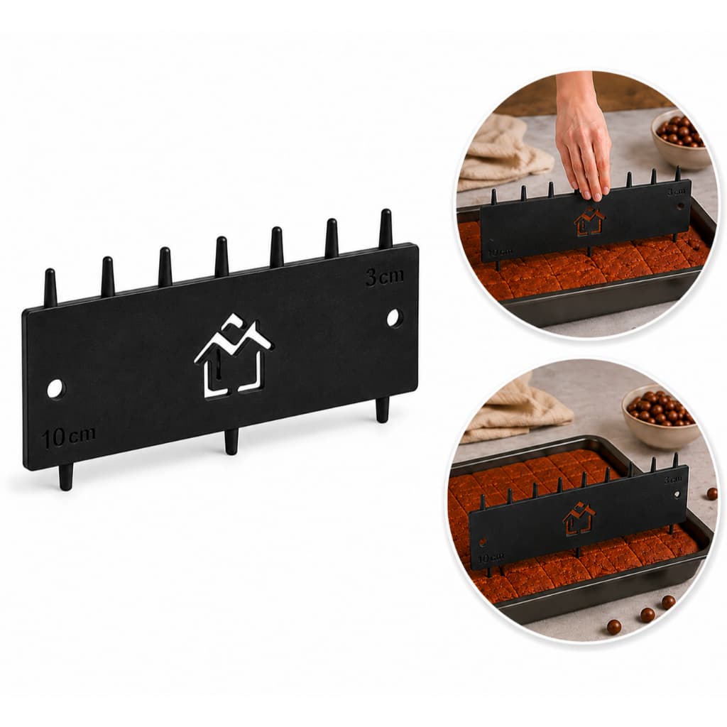 Régua Marcador Fatia Para Bolo Espatula 3cm e 10cm Cortador Confeitaria Preciso Profissional