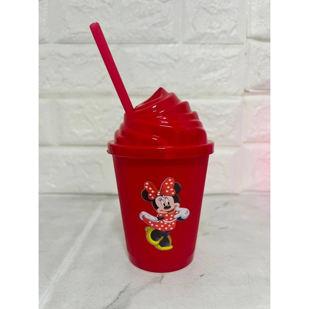10 Copos 370ml Minnie Personalizado com Adesivo DTV uv