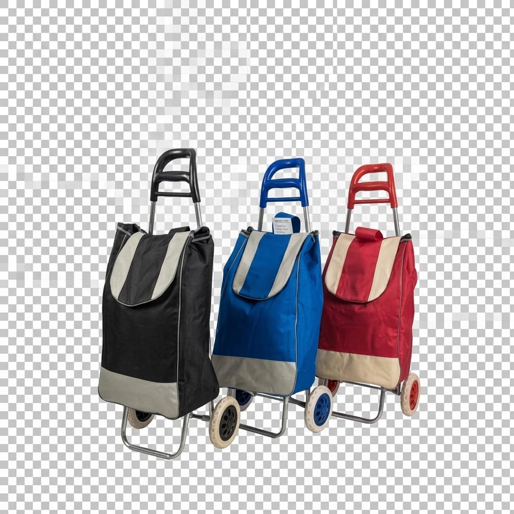 Carrinho Dobrável Feira Bolsa Grande Portátil Resistente Sortido