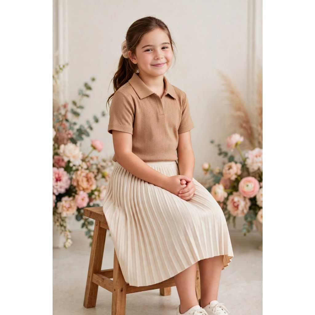 blusa polo infantil menina