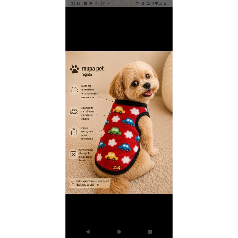 roupa pet pra cachorro, roupa de frio,roupa quente e confortável