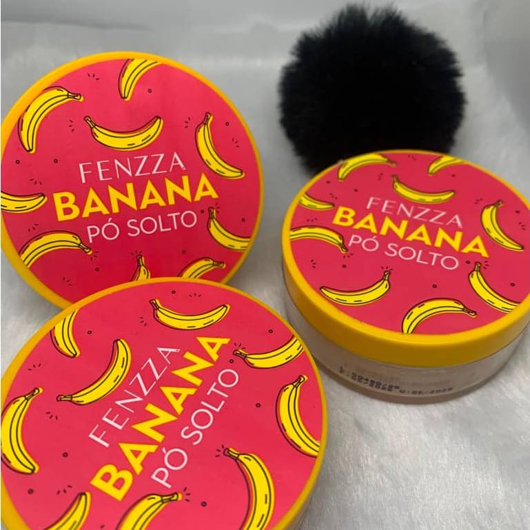 Pó Solto Banana - Fenzza 15g, Translúcido | Reduz Brilho e Sela a Maquiagem