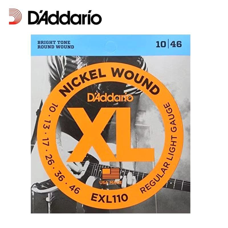 Cordas para Guitarra DAddario 010 Encordamento EXL 110 corda de guitarra
