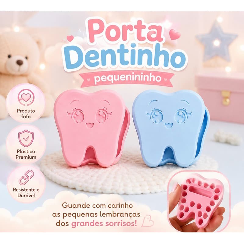 Porta Dentinho Infantil | Caixinha para Guardar Dentinhos de Leite