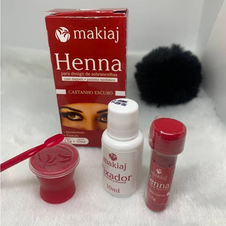 Henna para Sobrancelhas Makiaj com Fixação Prolongada 1,5g